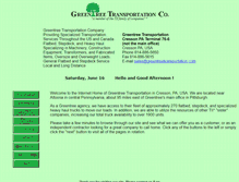 Tablet Screenshot of greentreetransportation.com